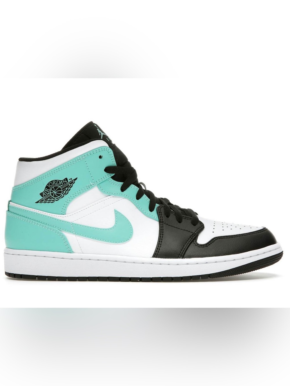 Nike Jordan Men’s High Top Sneakers in White, Black & Teal